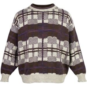 Lake Harmony Sweater Mens Medium Knit Made in USA Vintage Heritage Preppy